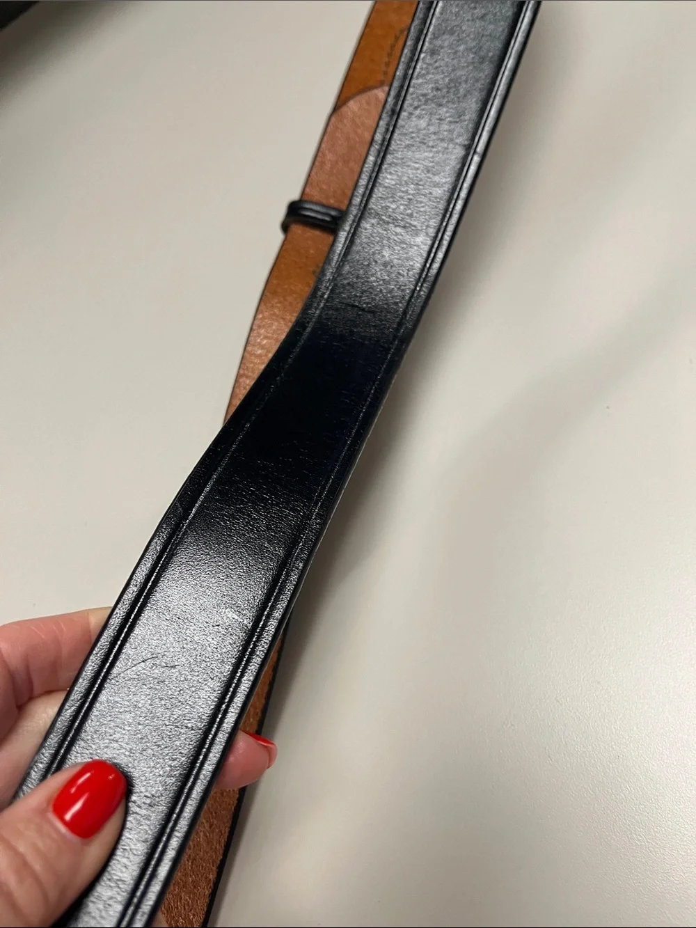Don Hume Men’s Black Leather Duty Ranger Belt w/ Brass Buckle size 42